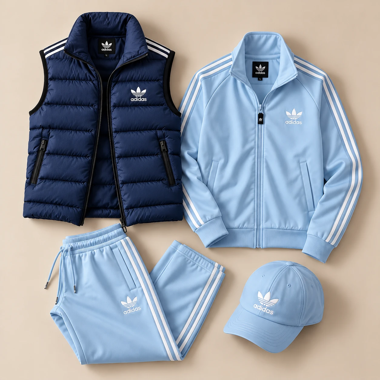 4-Piece Fall Outfit Set – Blu