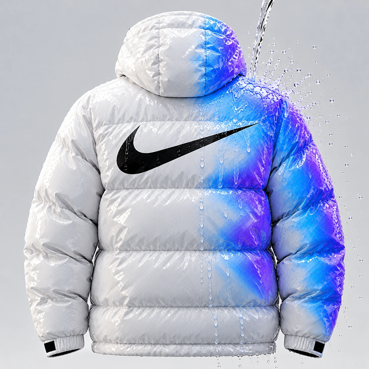 Veste matelassée réactive à l'eau