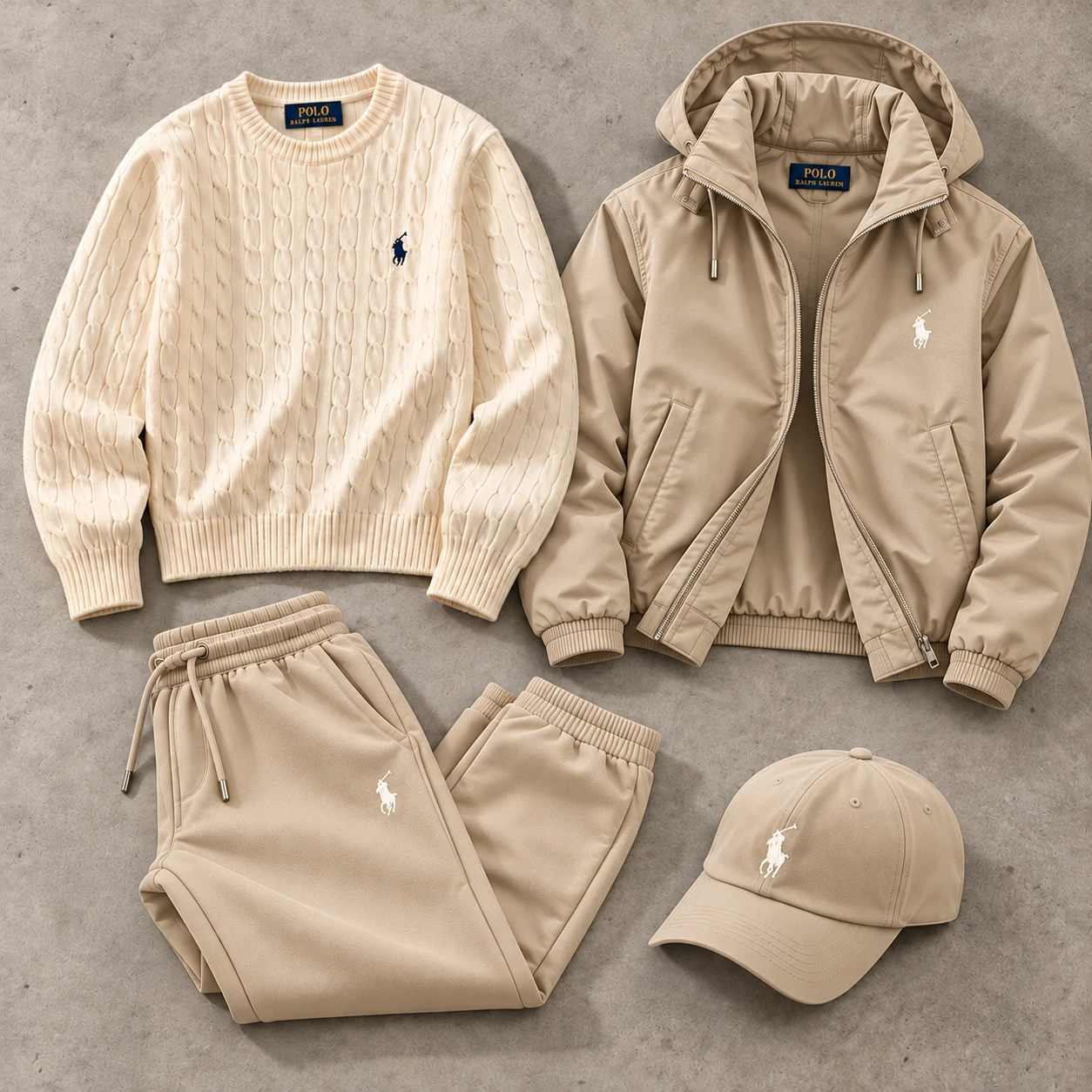 Heritage Luxe - 4-Piece Winter Set – Beige