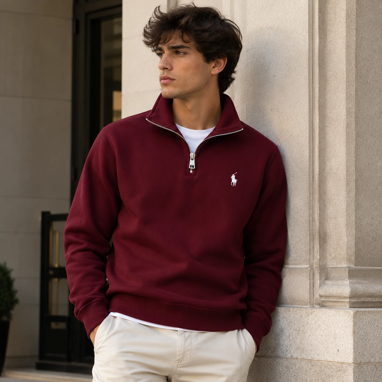 Polo Men's Classic Quarter-Zip Sweatshirt