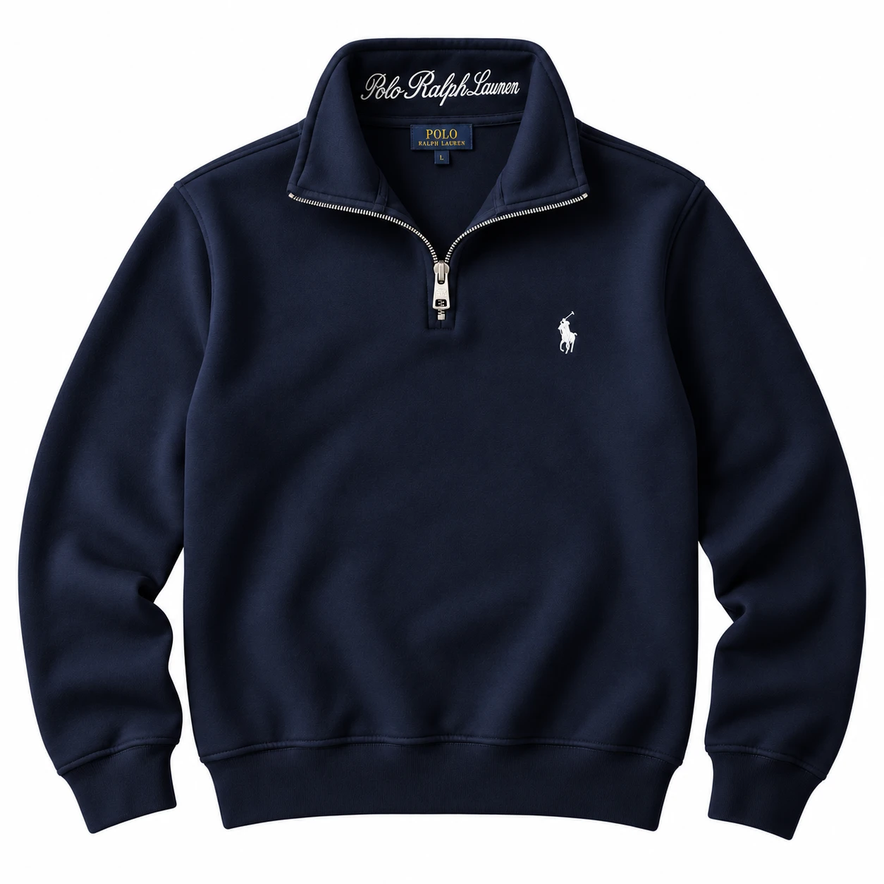 Polo Men's Classic Quarter-Zip Sweatshirt – Navy