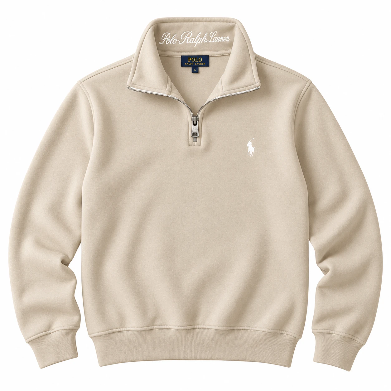 Polo Men's Classic Quarter-Zip Sweatshirt – Khaki