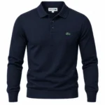Men's Premium Fine-Knit 3-Button Polo Sweater