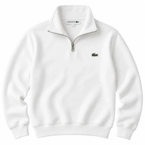 Men's Premium Quarter-Zip Sweatshirt – White