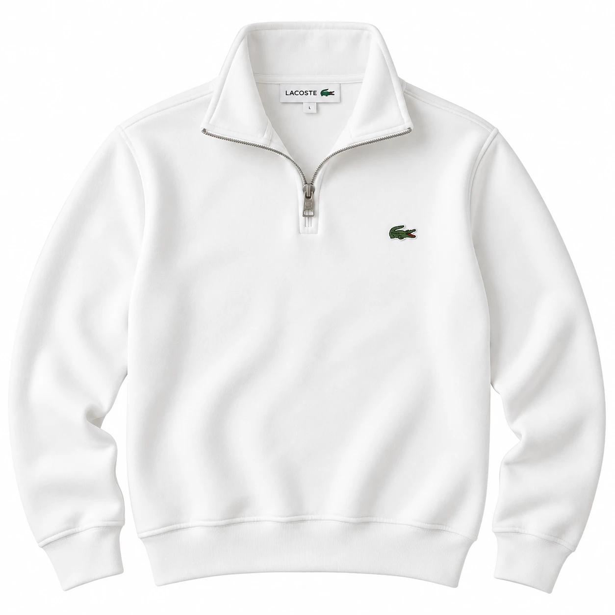 Men's Premium Quarter-Zip Sweatshirt – White