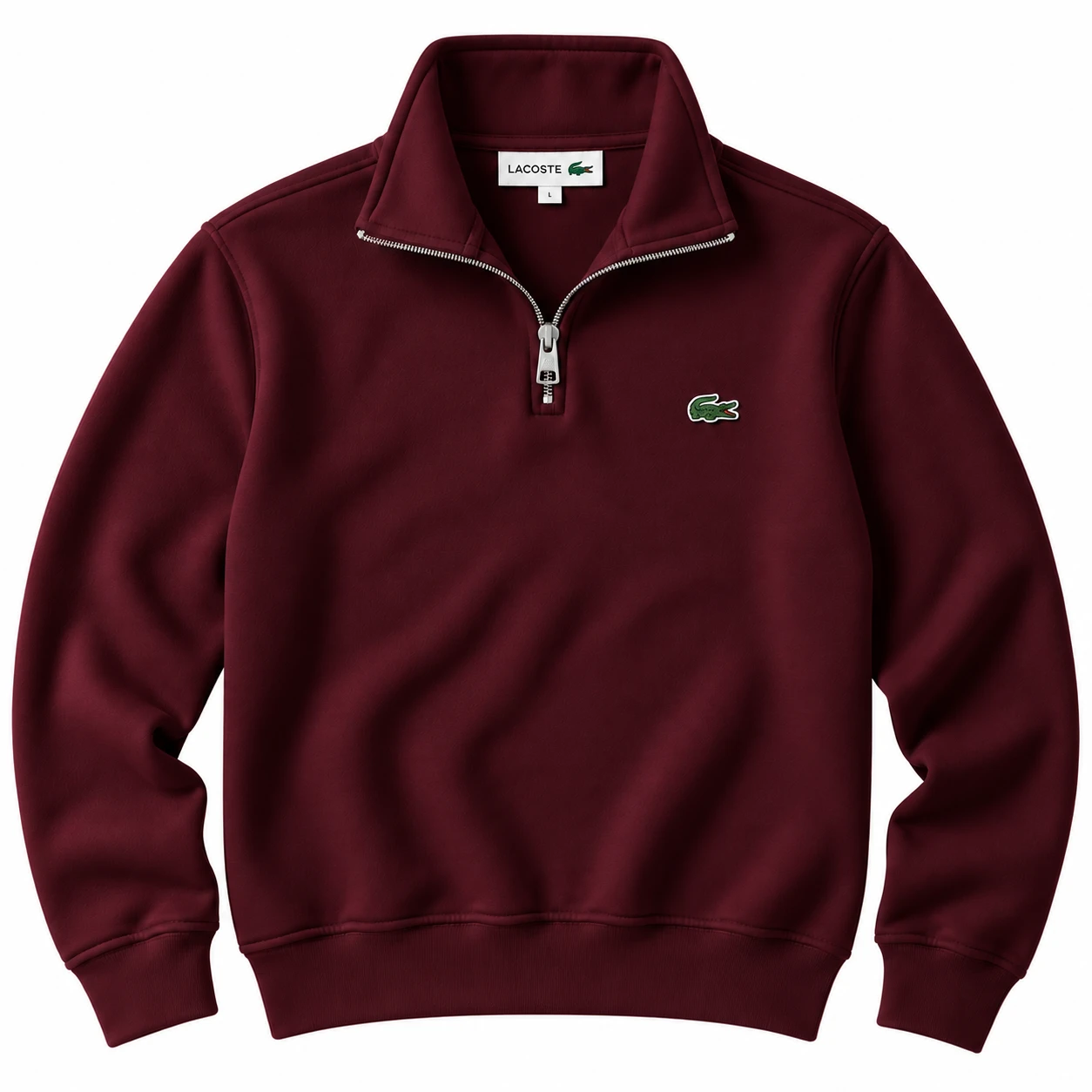 Men's Premium Quarter-Zip Sweatshirt – Burgundy