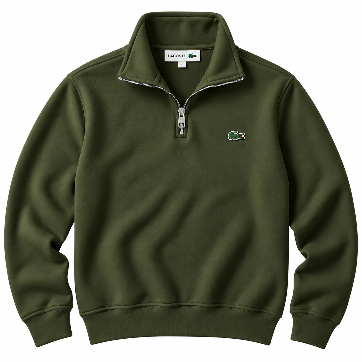 Men's Premium Quarter-Zip Sweatshirt – Olive Green